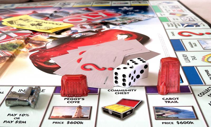 BAGOLY KLUB: Illusztratív fotó egy Monopoly tábláról.